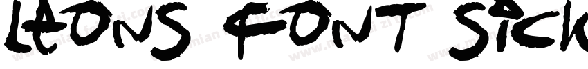 Leons Font Sick City字体转换